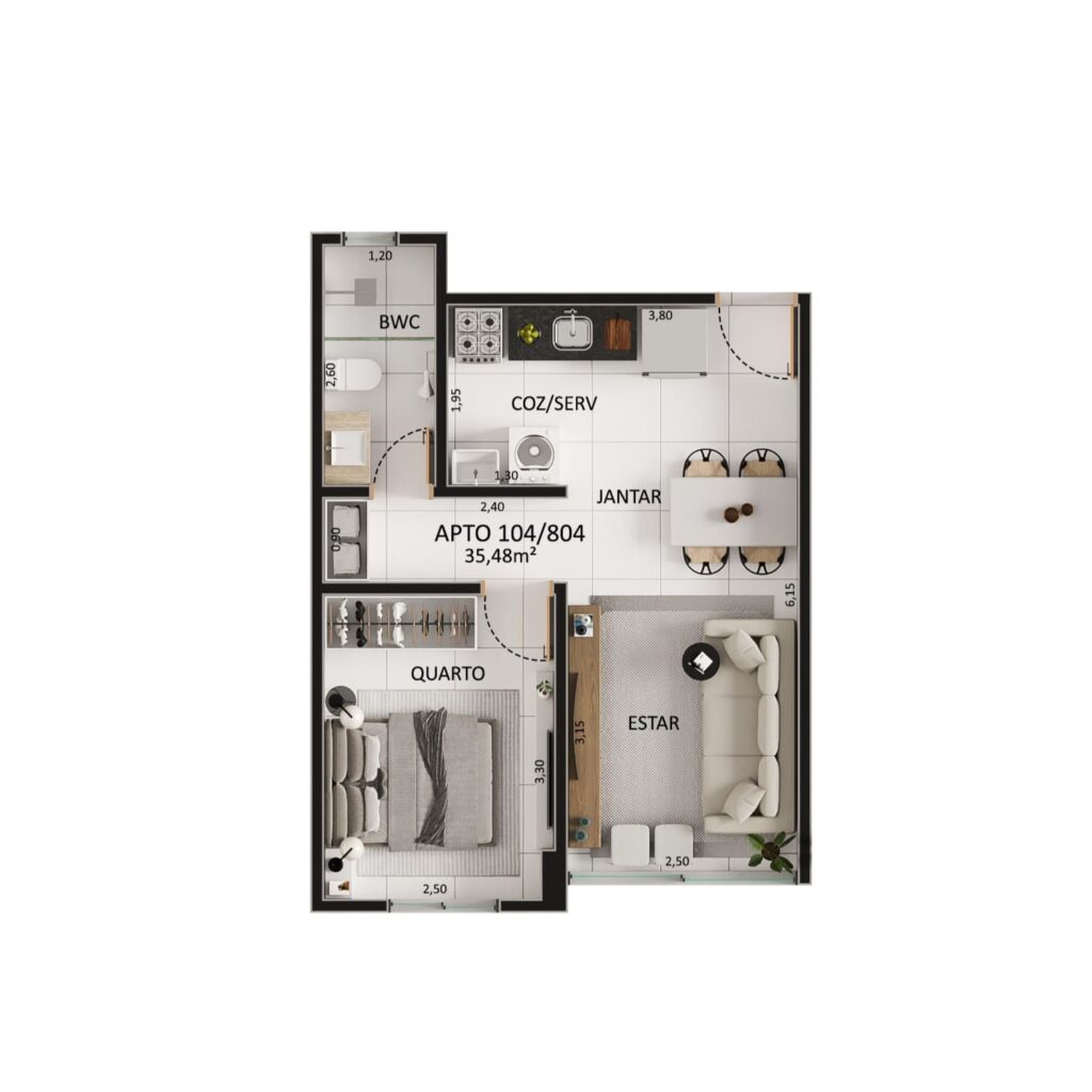 Apartamento Und 04